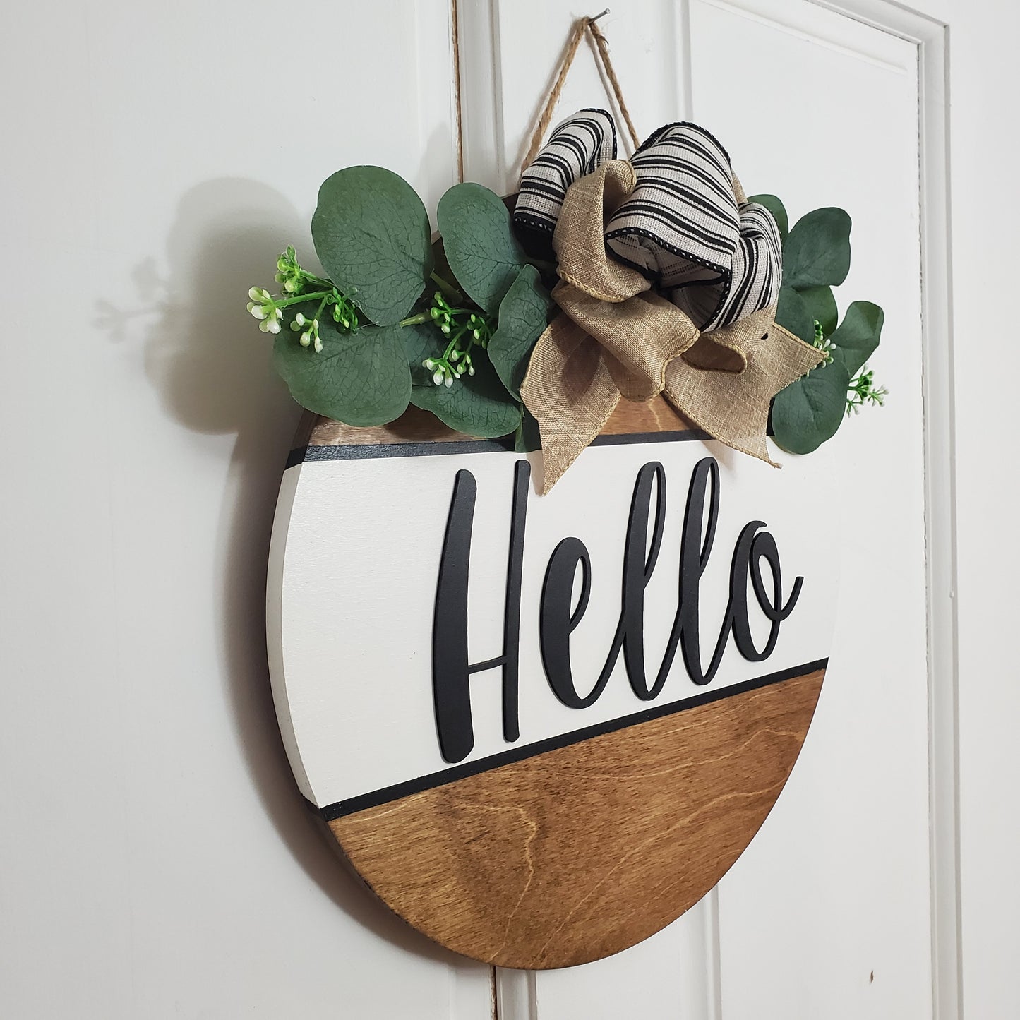 14" 3D Hello door sign -provincial