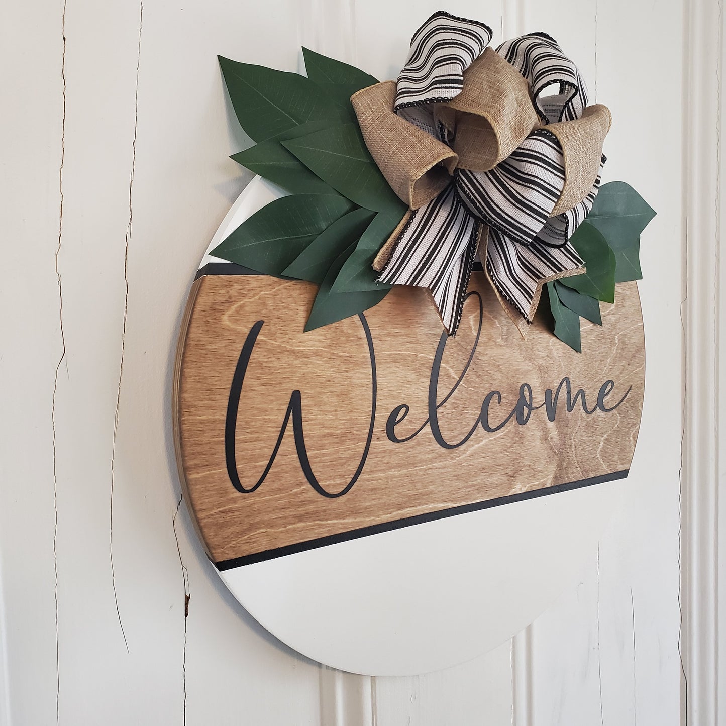 Welcome door hanger- Special walnut