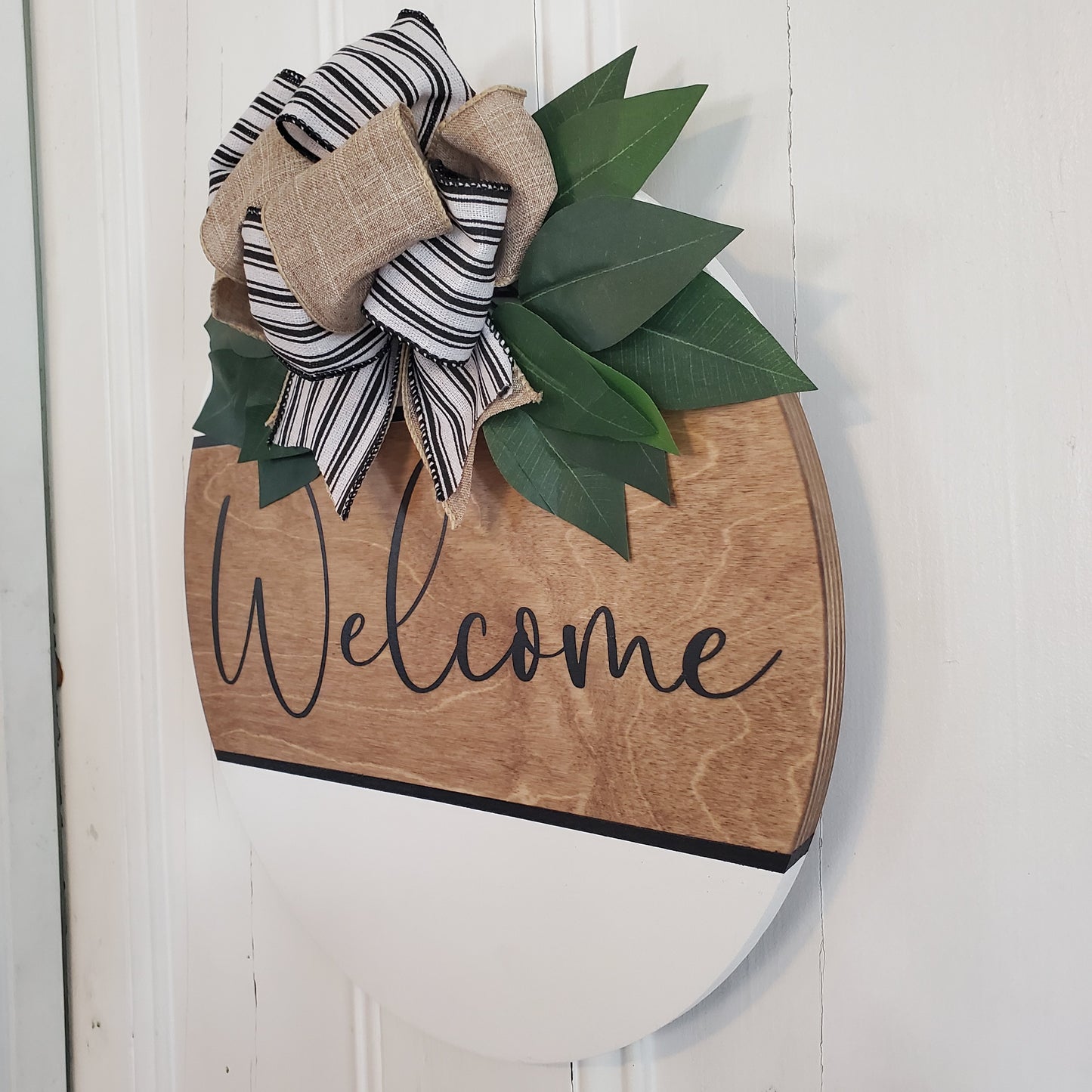 Welcome door hanger- Special walnut