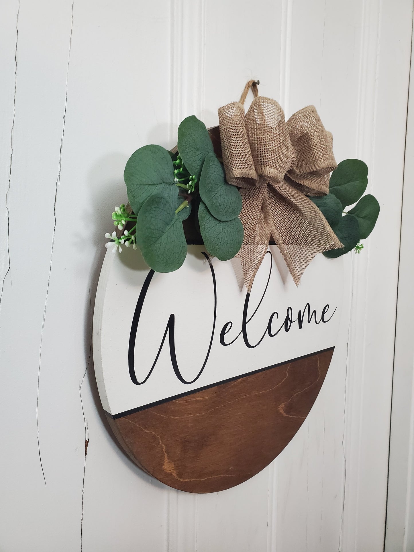 14" Welcome door hanger- Provincial