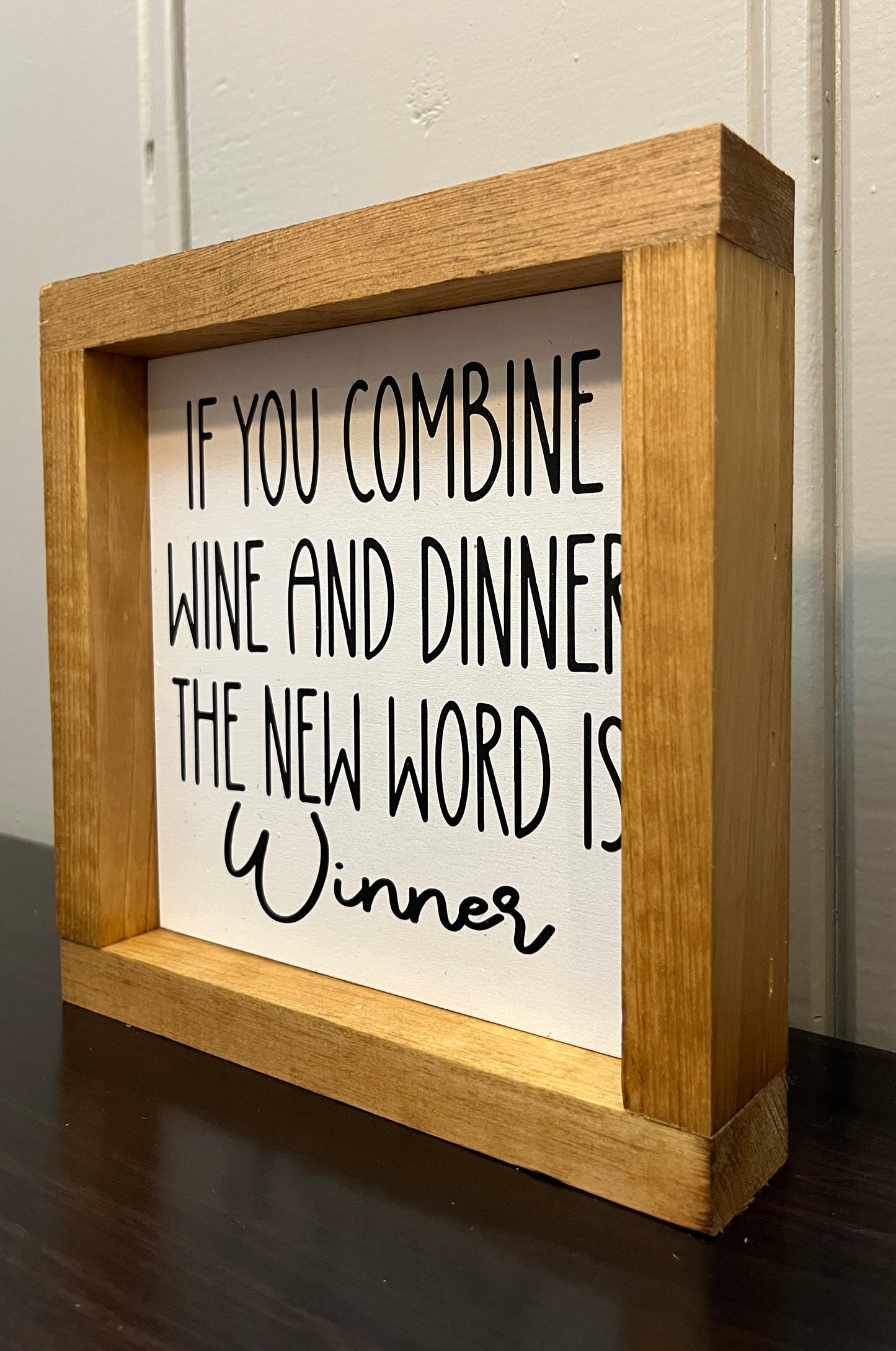 Combine wine and dinner