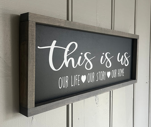 This is us. our life. our story. our home 25"