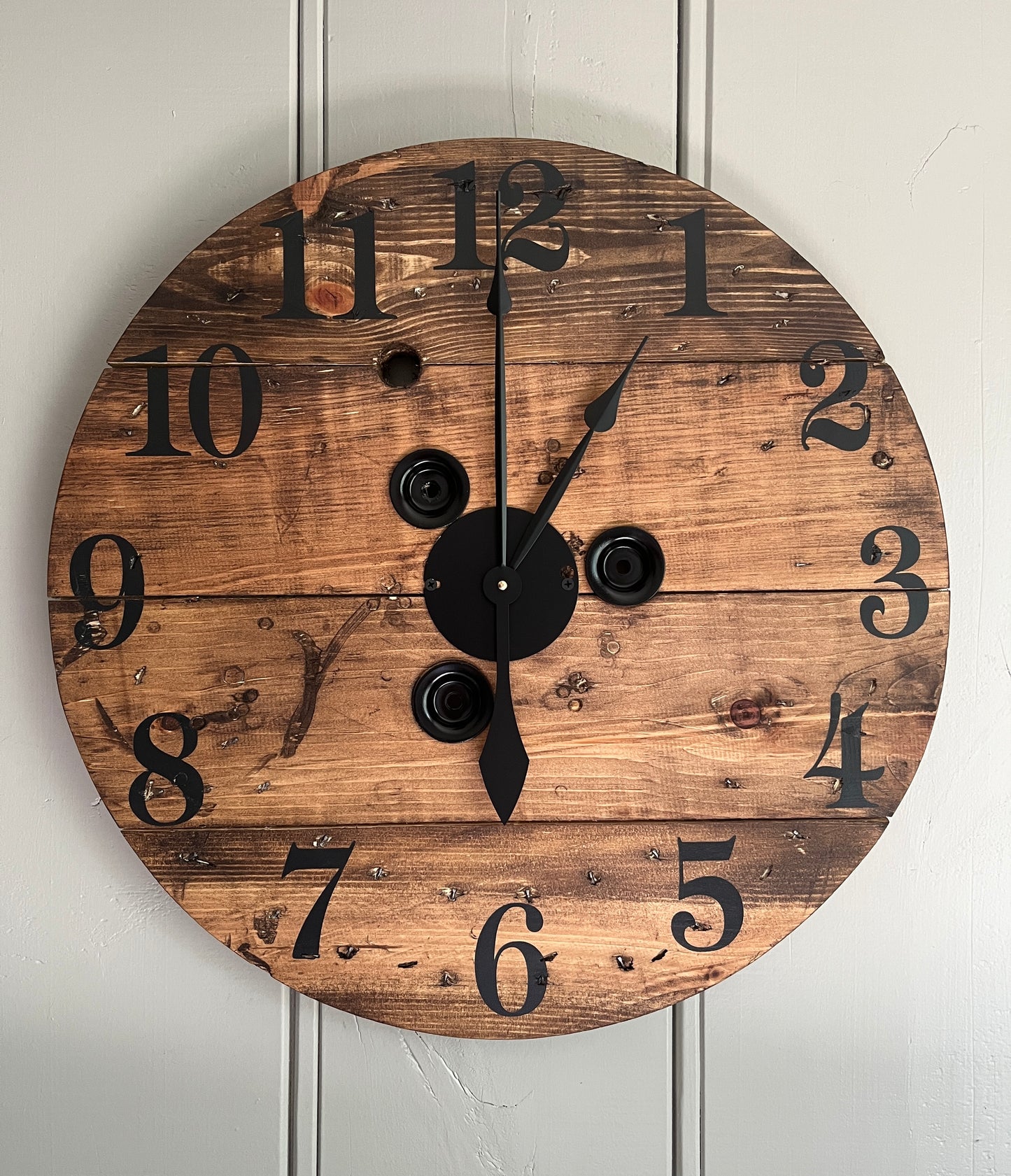 23" Spool Clock -Provincial2