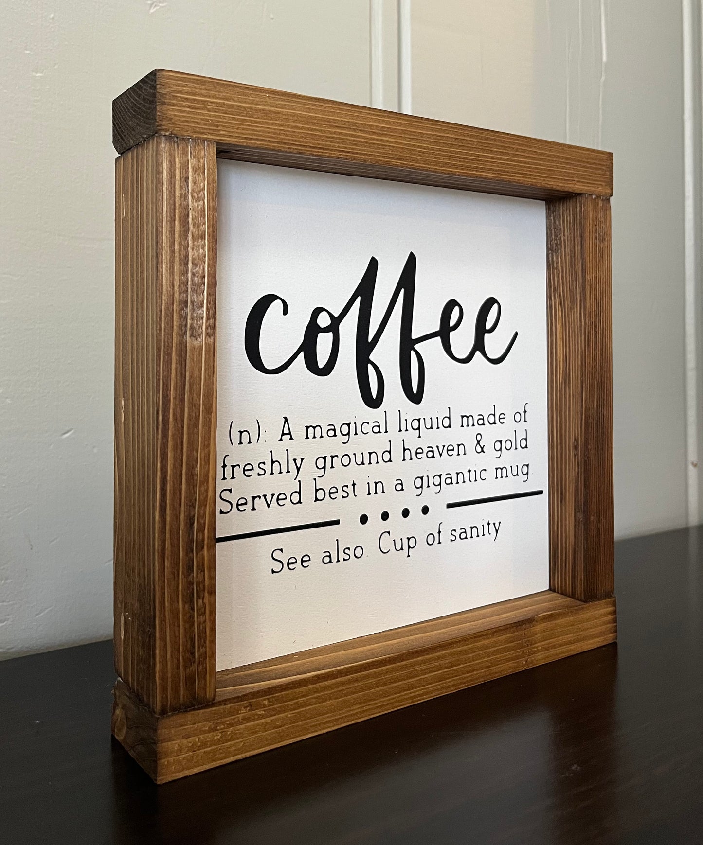 Coffee -A cup of sanity