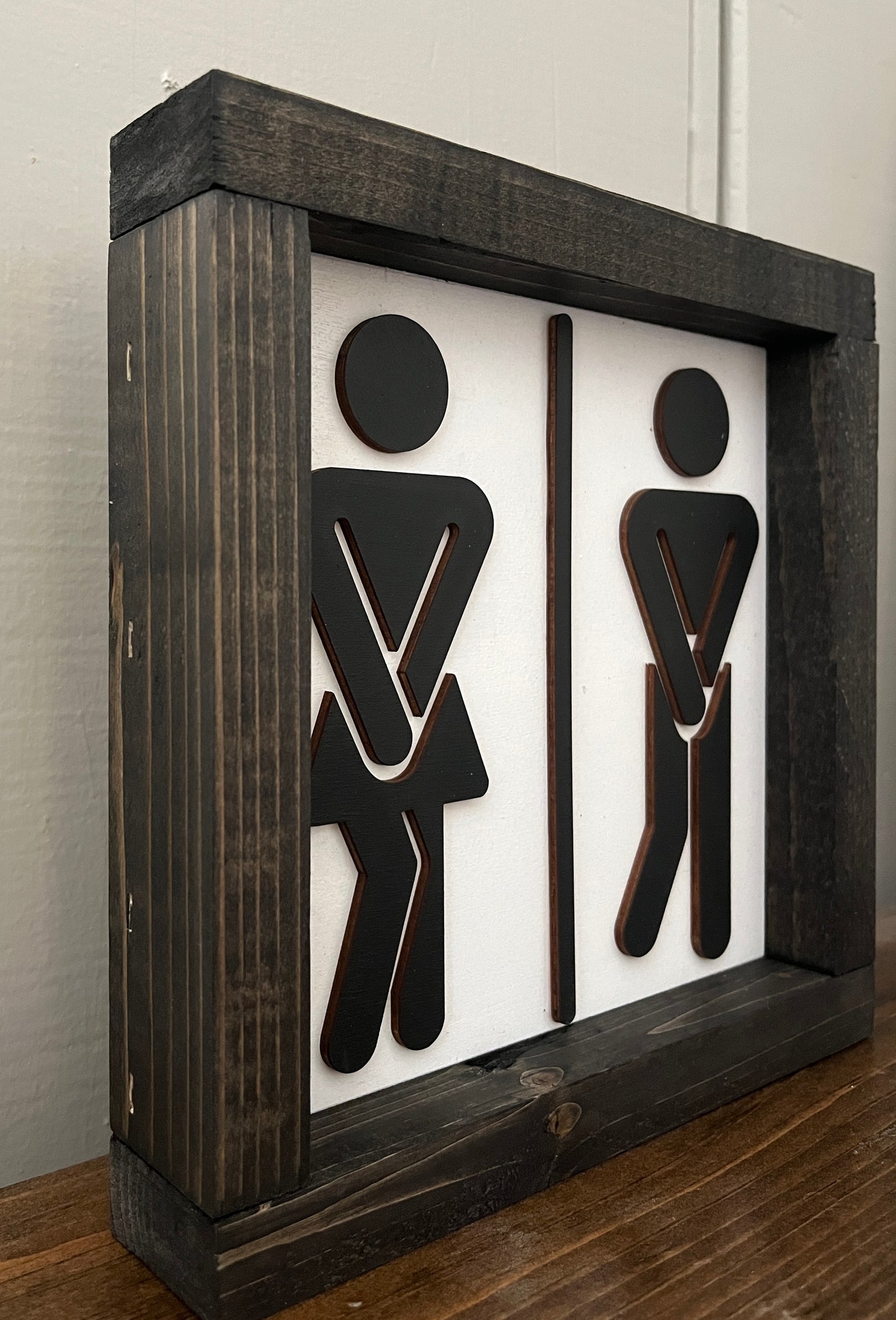 3D Bathroom -stick people 8"