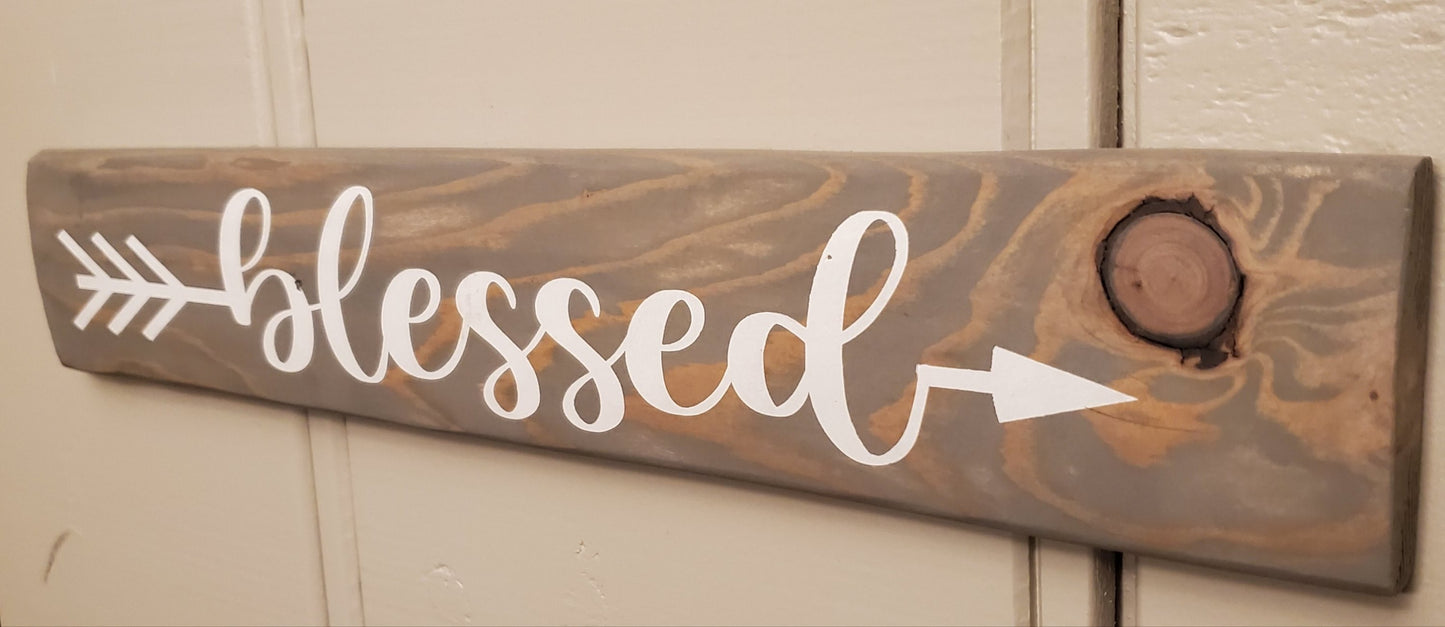 Blessed arrow sign