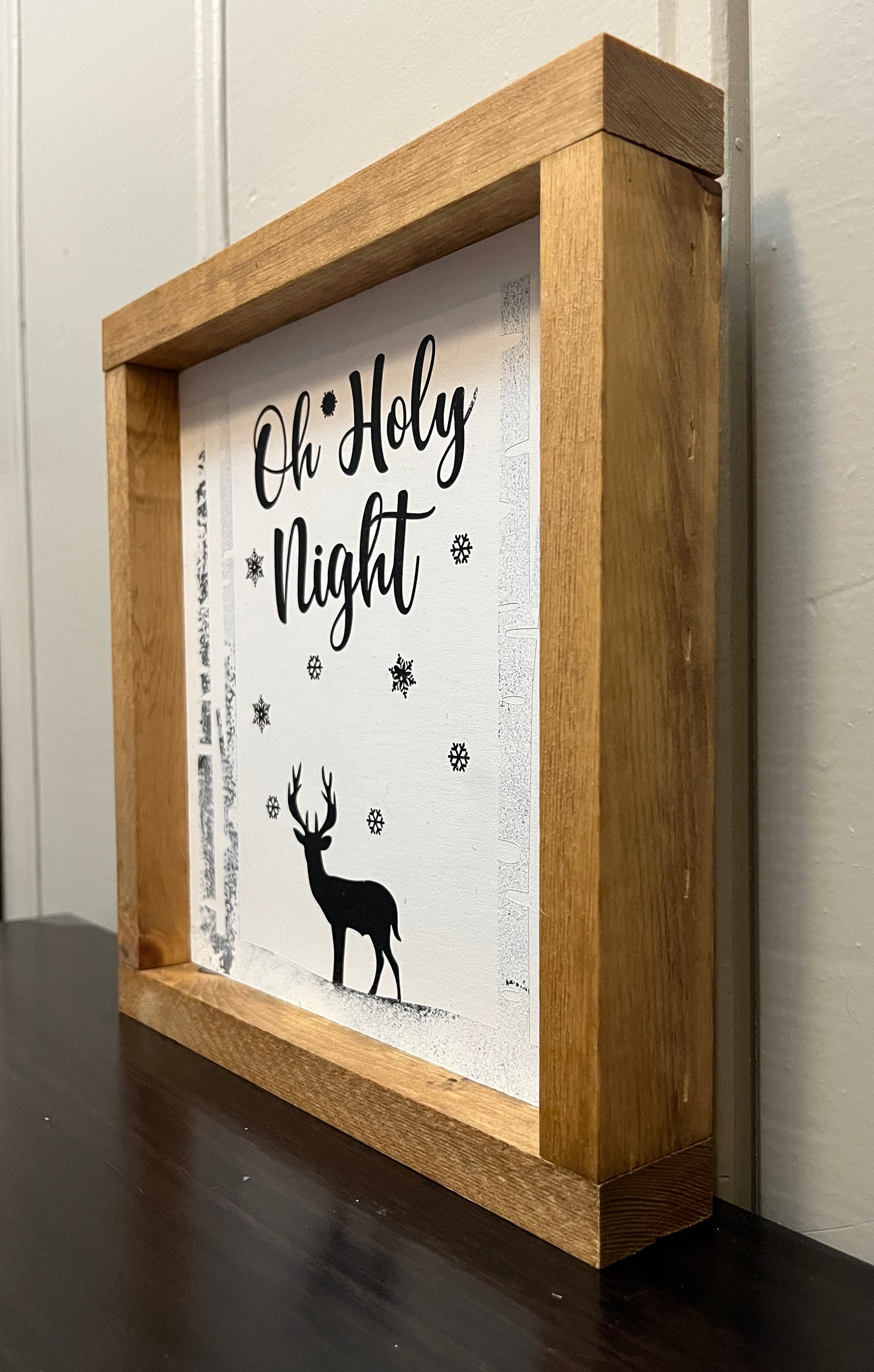 Oh Holy night Deer Birch trees 10"