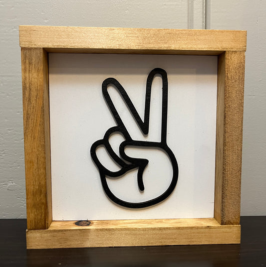 3D Peace sign