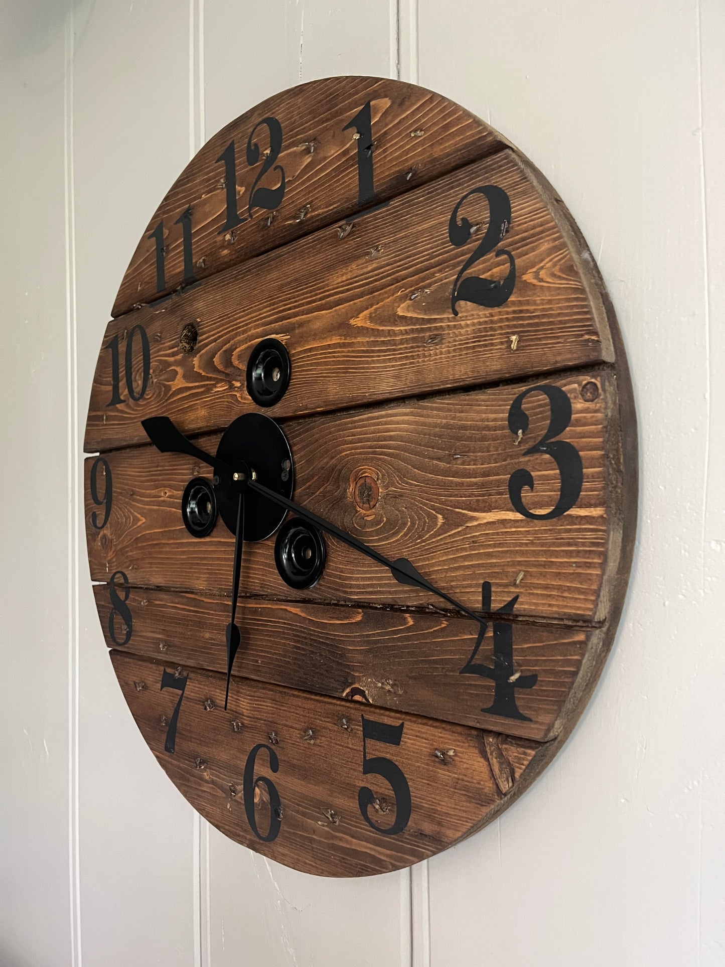23" Indoor/outdoor Spool Clock -Provincial1