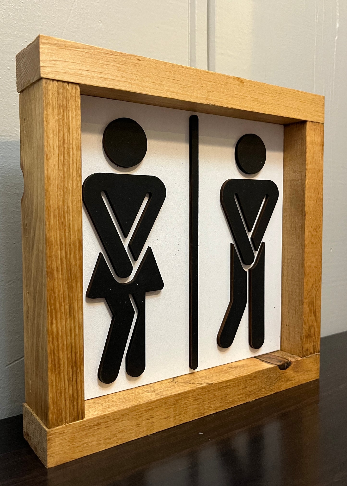 3D Bathroom -stick people 8"