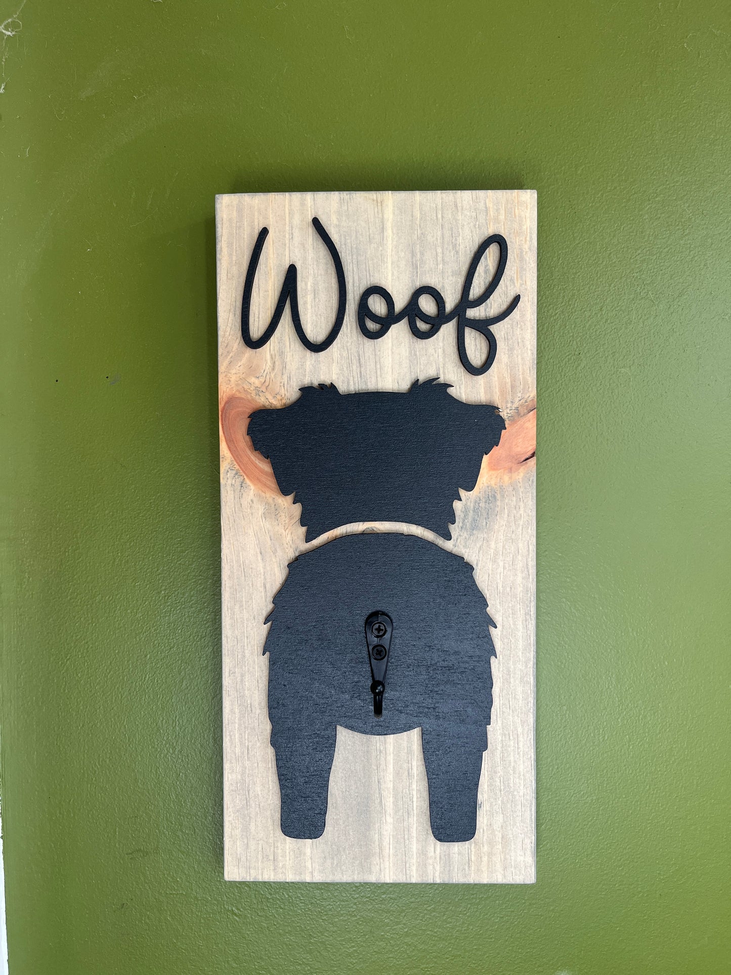 3D wood Dog leash holder