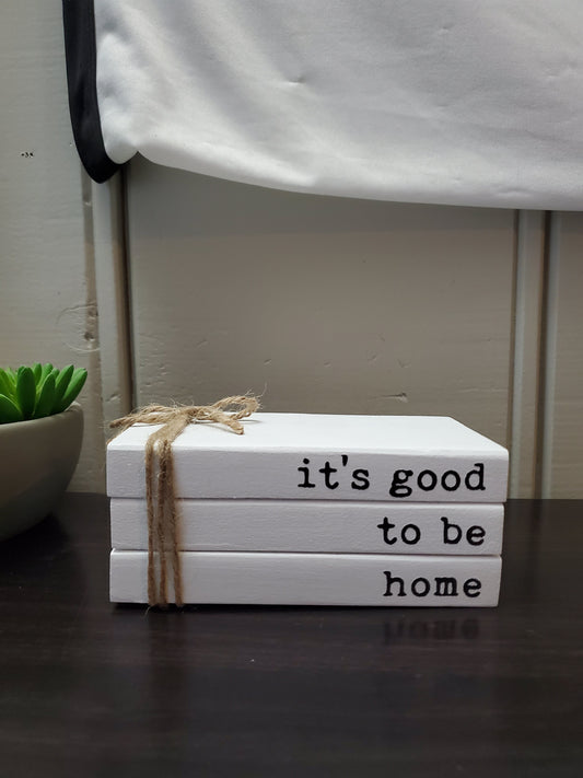 Wood Books -It's good to be home
