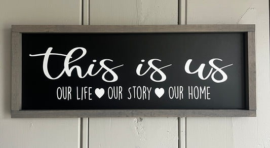 This is us. our life. our story. our home 25"