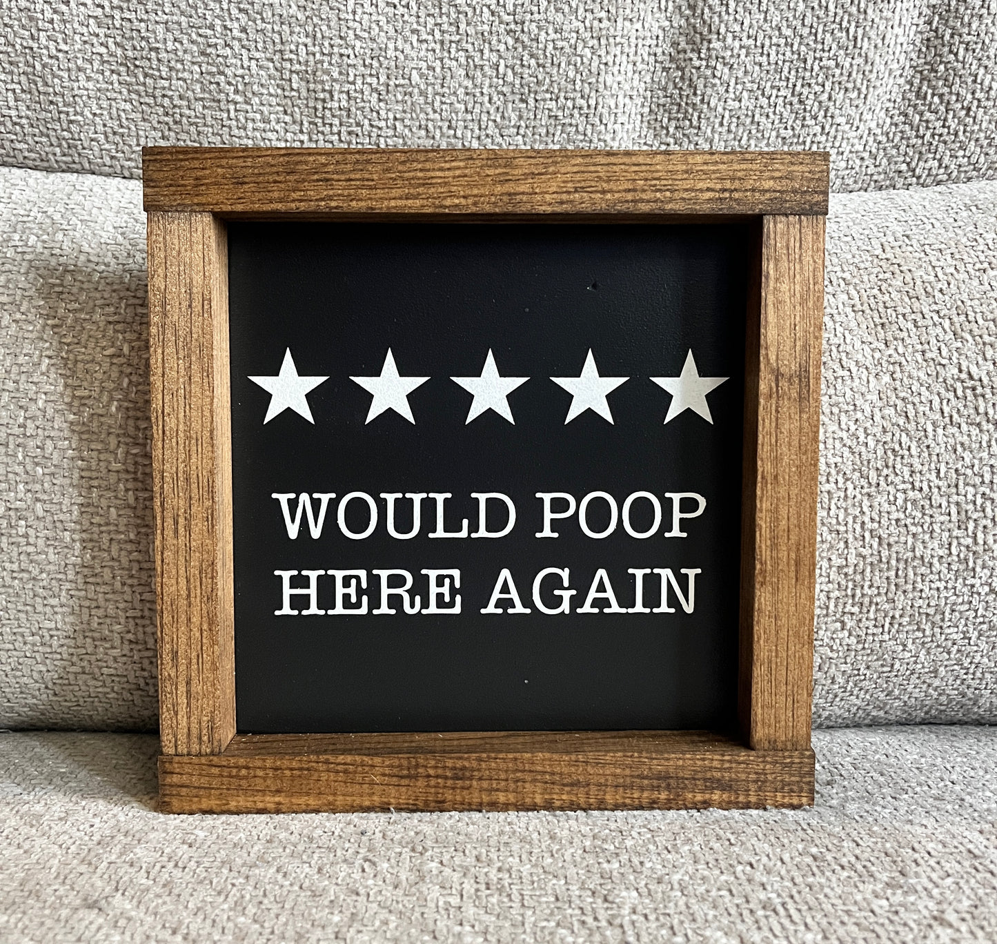 Would Poop here again.....8"