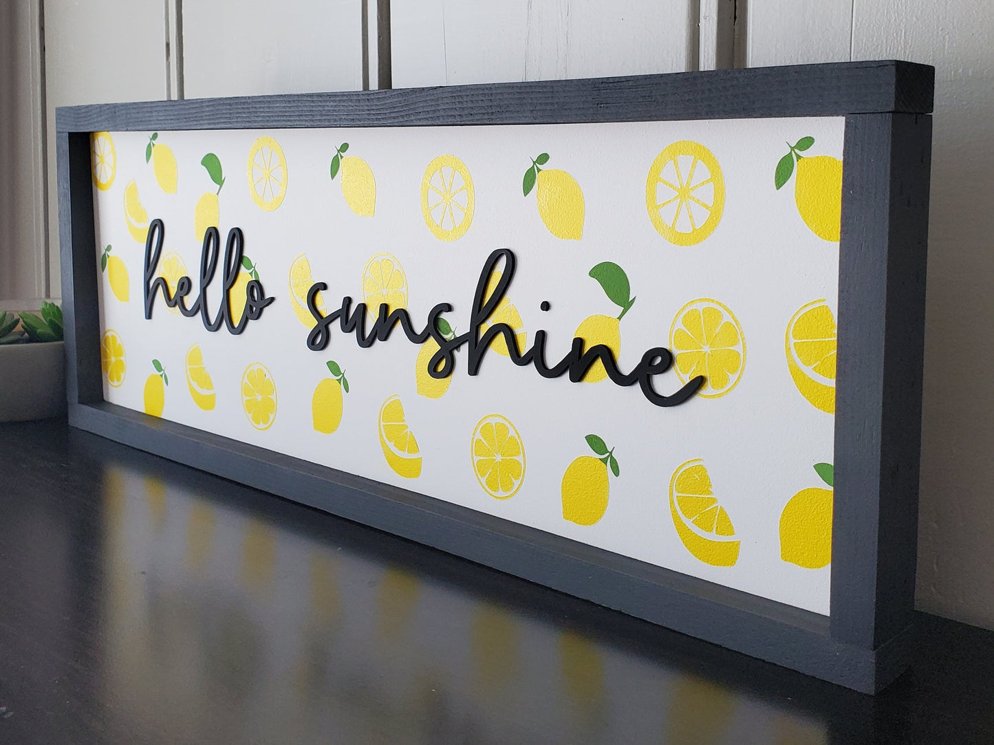 **Custom order sign*** Hello Sunshine. 3D laser cut letters