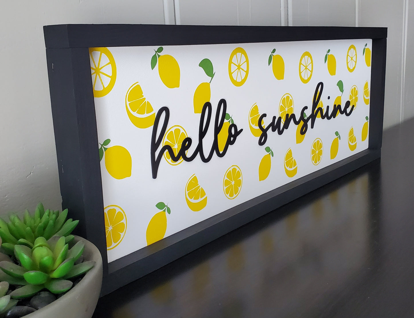 **Custom order sign*** Hello Sunshine. 3D laser cut letters