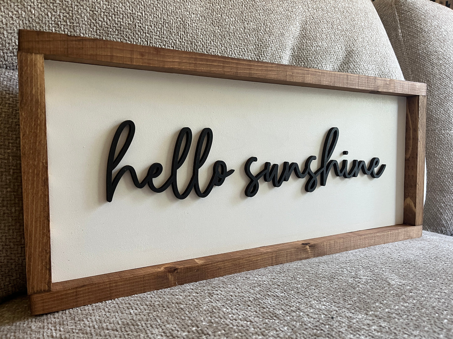 Hello Sunshine - 3D lettering