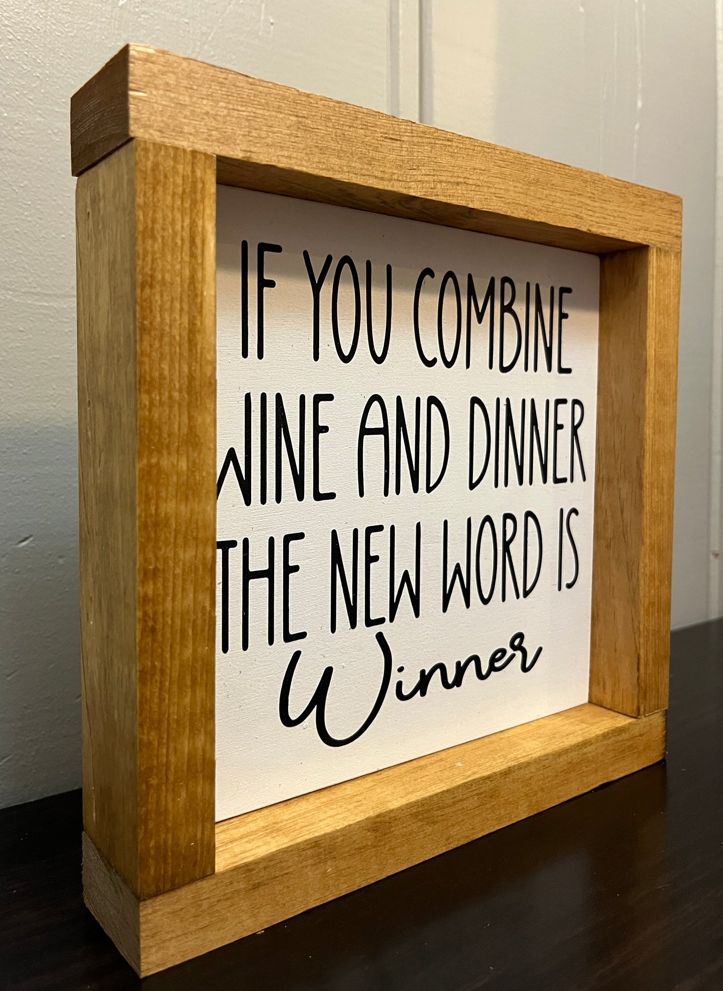 Combine wine and dinner