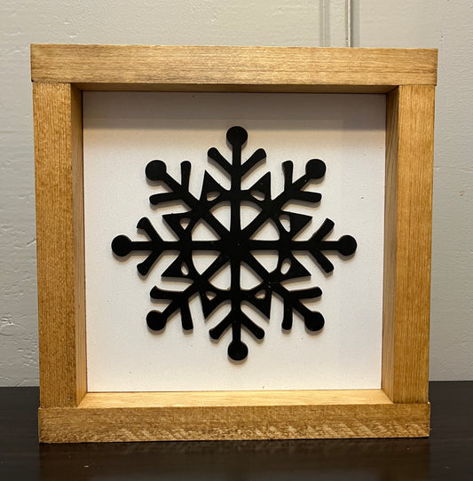 3D Snowflake 8"