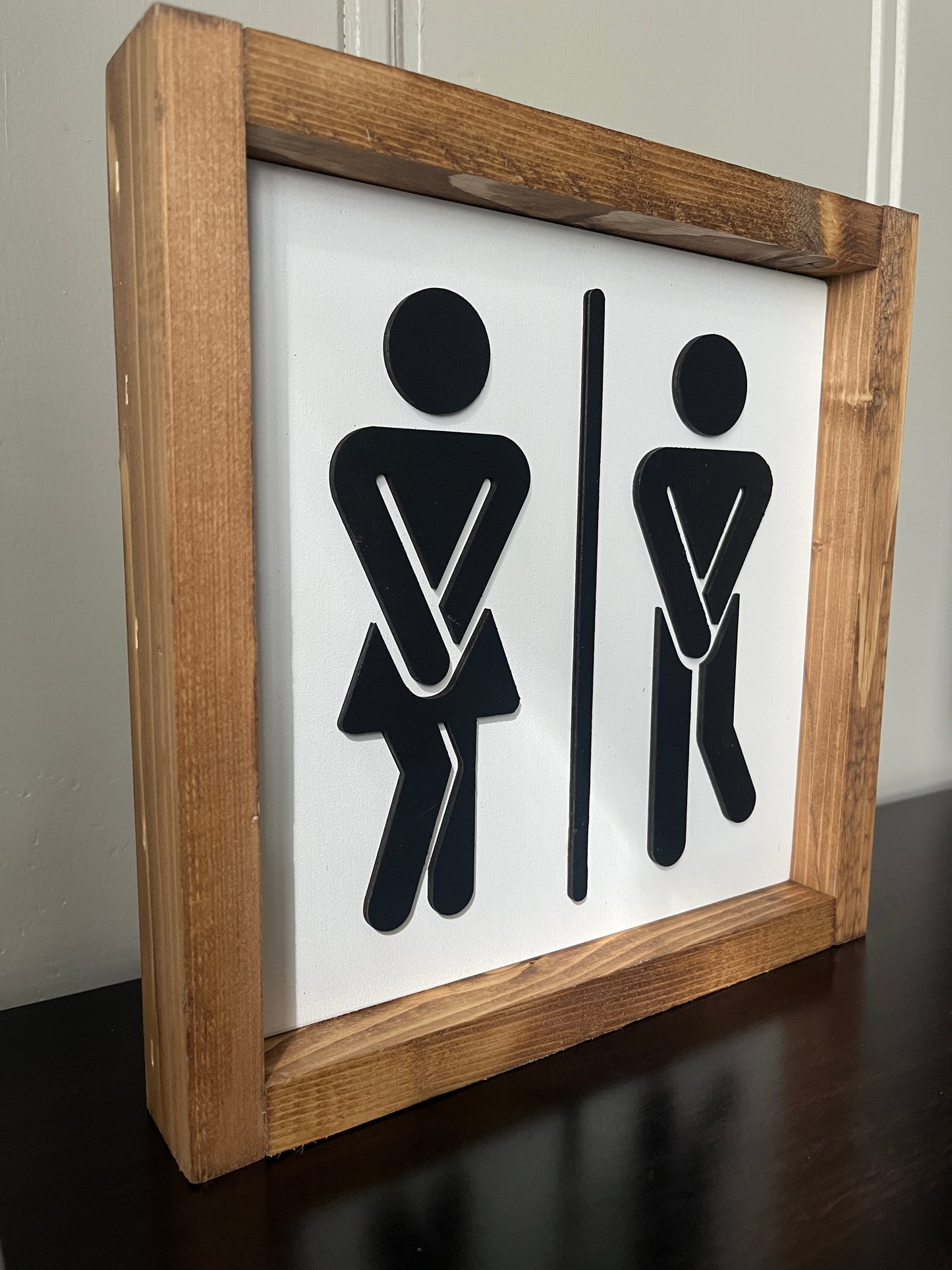 3D Stick people -Bathroom 10"