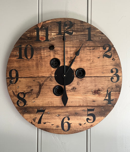 23" Spool Clock -Provincial2
