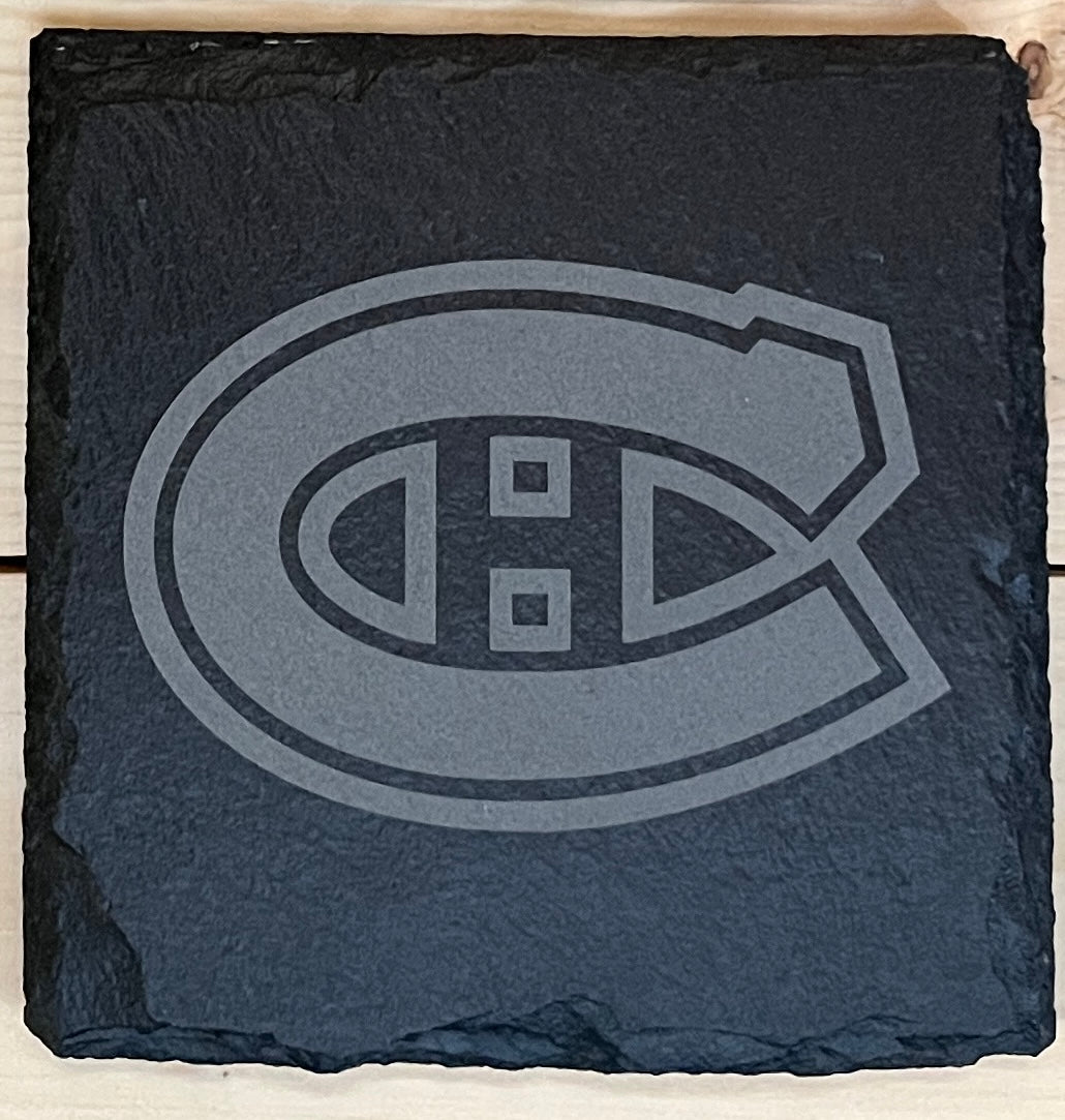 Slate Coaster - Canadiens