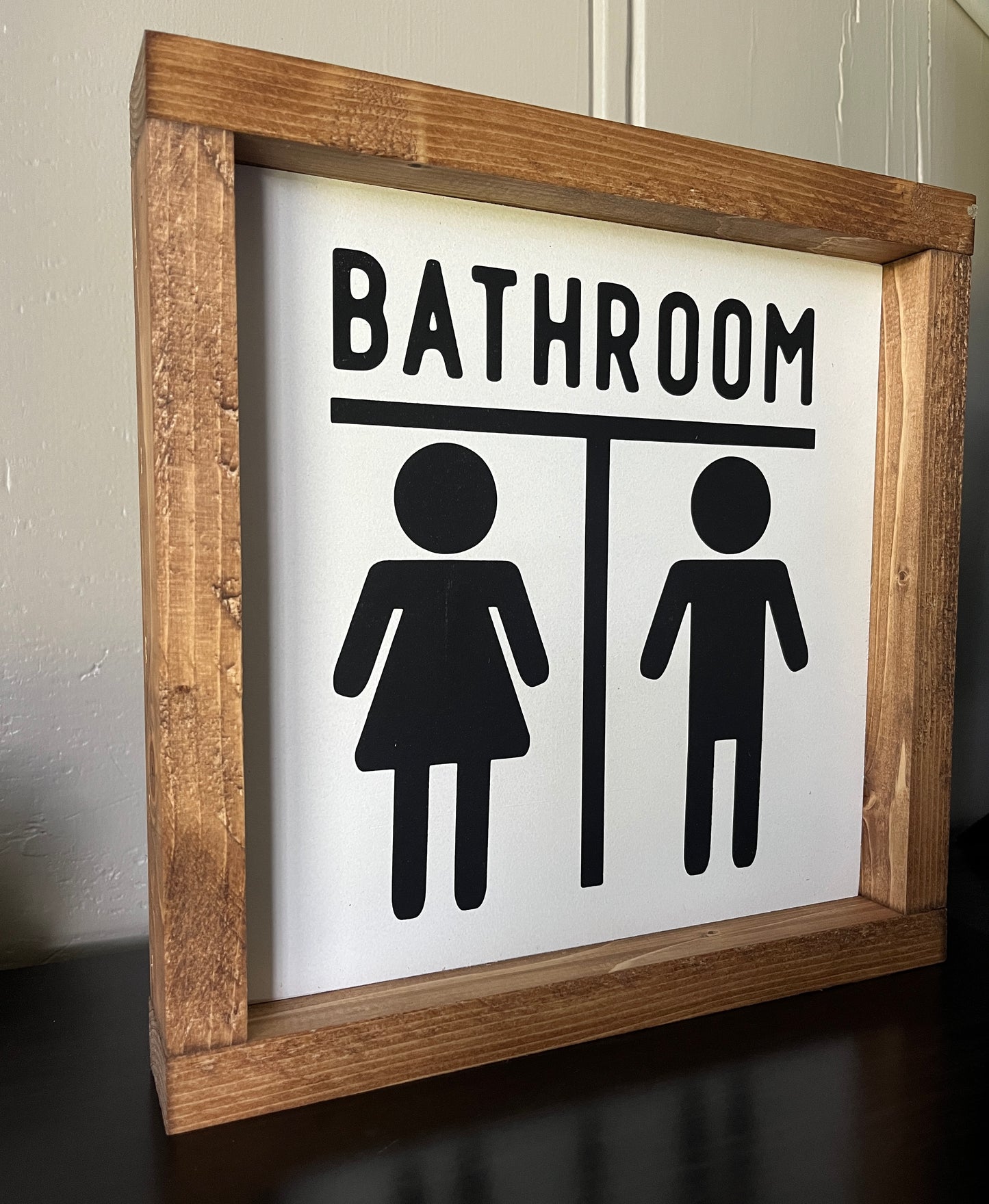 Bathroom - stick people 10"