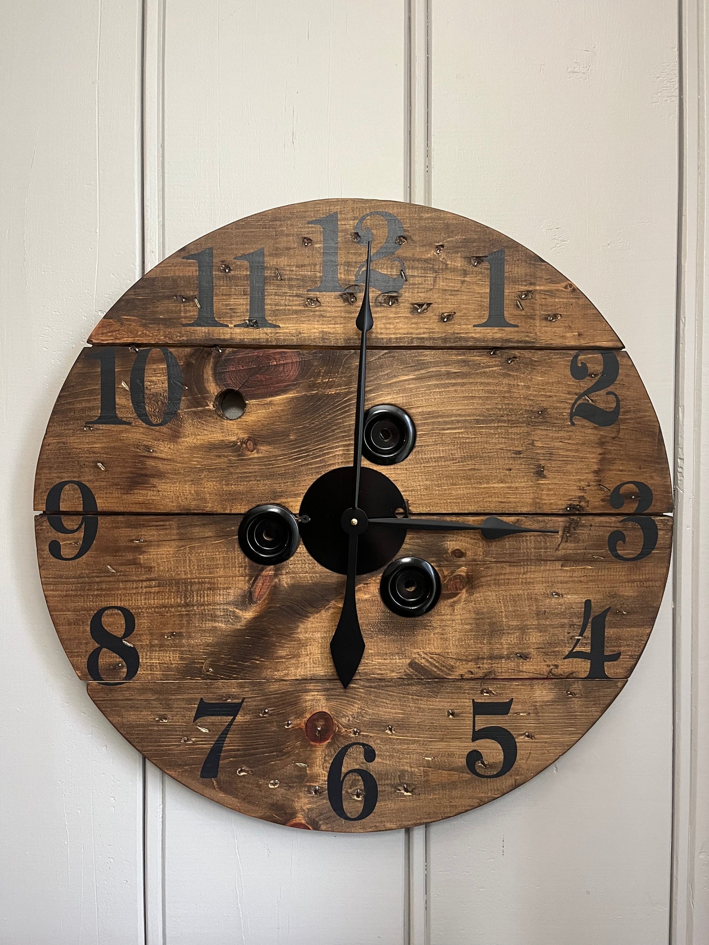 23" Spool Clock -Provincial