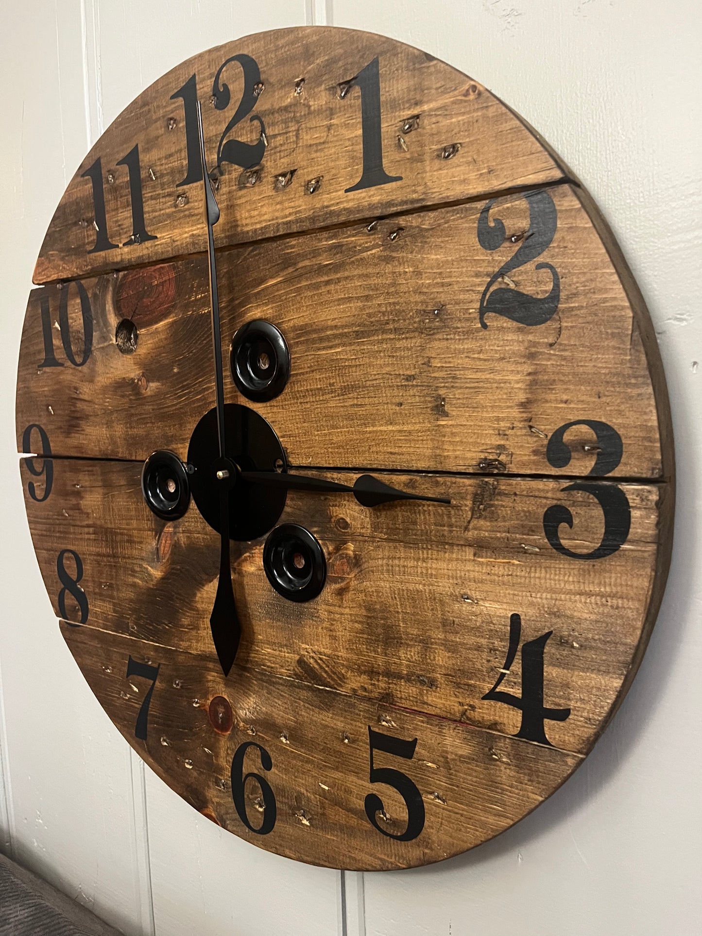 23" Spool Clock -Provincial